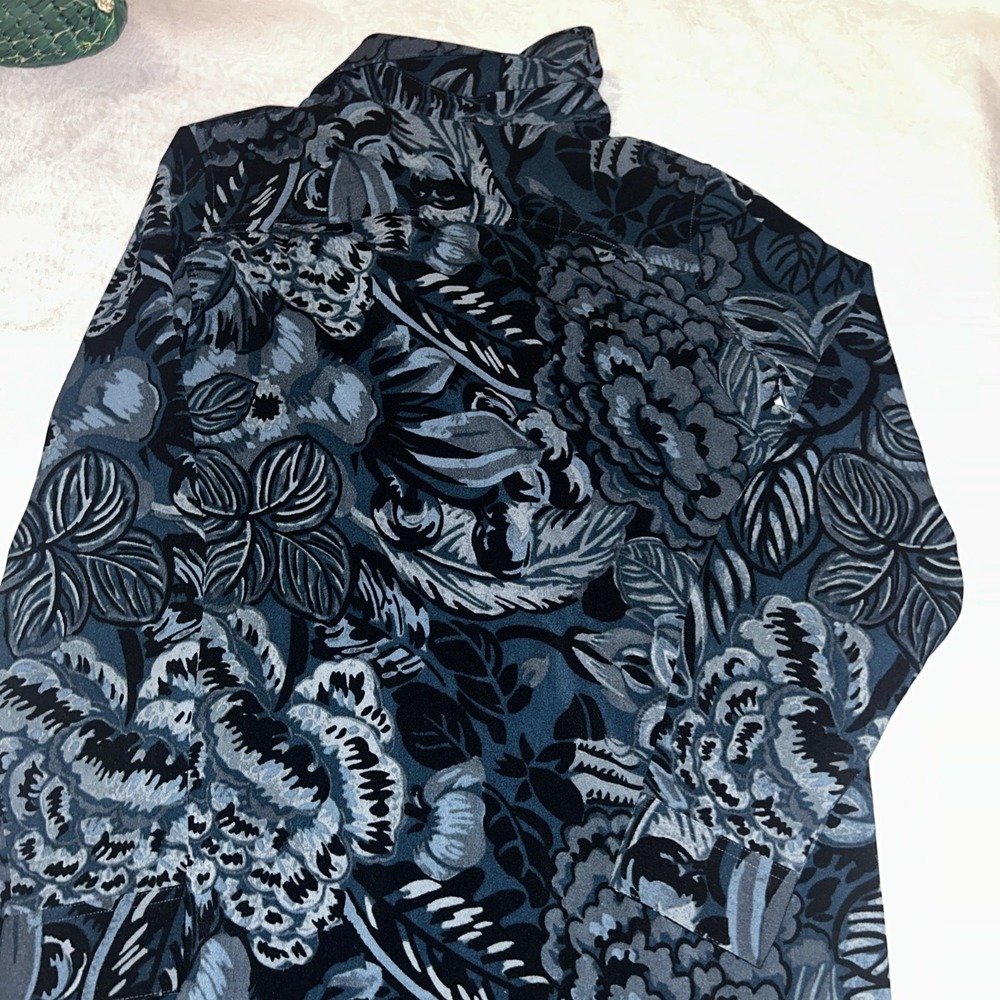 Ann Taylor Loft‎ Long Sleeve Button Down Shirt Dress Blue Teal Belt Petite S NWT - Picture 9 of 10
